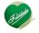 1.000 Etiquetas FELICIDADES  corazon verde