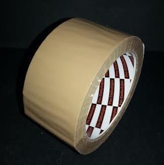 6 rollos Polipro marrón 66x50 mm. adh. solvente