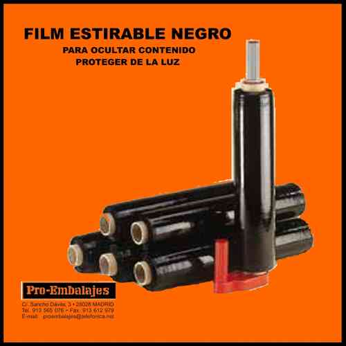 Film NEGRO en 500 mm / 23 micras (rollos sueltos)