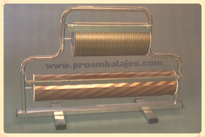 Portabobina horizontal para 2 bobinas hasta 16-35 cms.