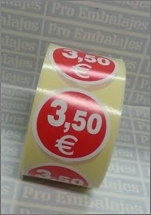 500 Etiquetas standard precios 3,50 €