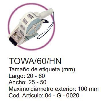 Dispensador de etiquetas TOWA AP65-60