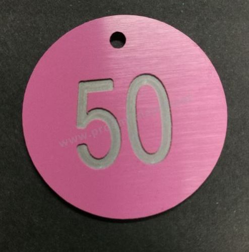 50 Fichas numeradas del 1 al 50 en Morado/gris