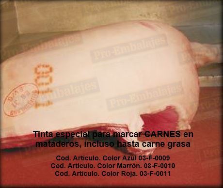 Tinta especial carne mataderos ¡color ROJO!, litro