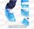 100 Calzas cubrezapatos desechables en plástico polietileno azul